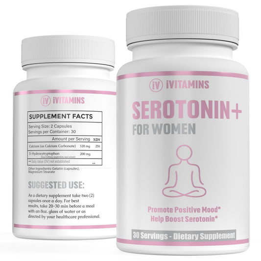 Serotonin Supplements for Women - Supports Healthy Serotonin Levels Improves Mood & More - Serotonin Supplement - Mood Support Supplement - Mood Support Supplements Women - 5 HTP - 1 fl oz