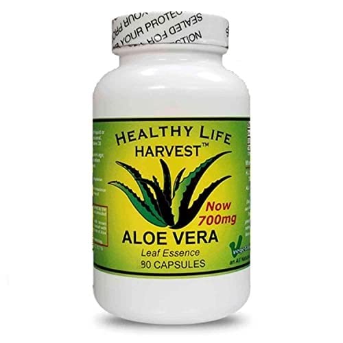 Healthy Life Harvest ICAloe Capsules - IC Supplements Non-GMO Interstitial Cystitis for 30 Years- Vegetarian - Each bottle has 90 - 700mg caps